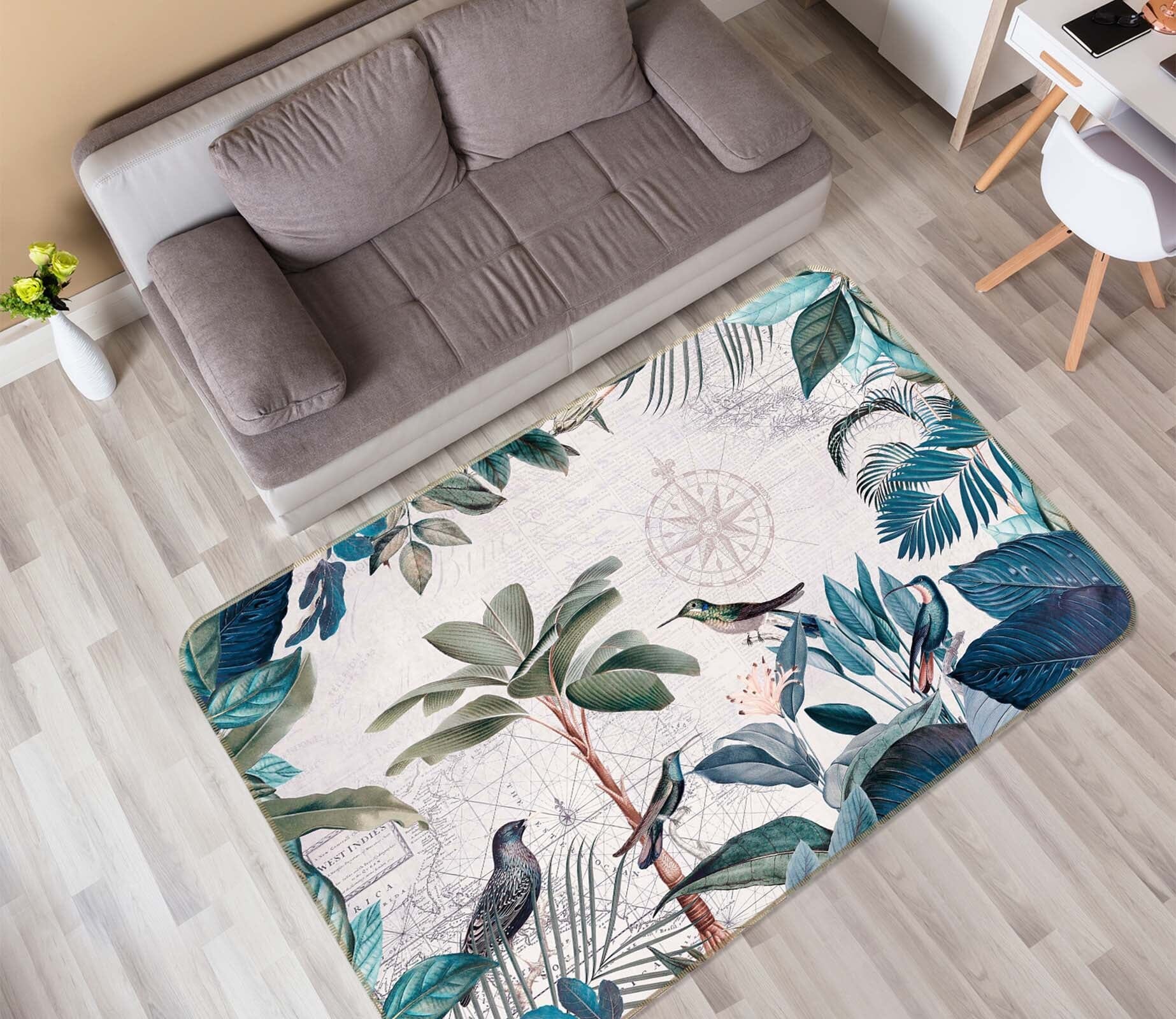 3D Birds Playing 1020 Andrea haase Rug Non Slip Rug Mat Mat AJ Creativity Home 