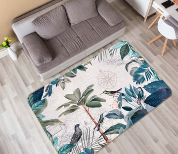 3D Birds Playing 1020 Andrea haase Rug Non Slip Rug Mat Mat AJ Creativity Home 