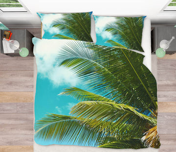 3D Coconut Tree 63184 Bed Pillowcases Quilt