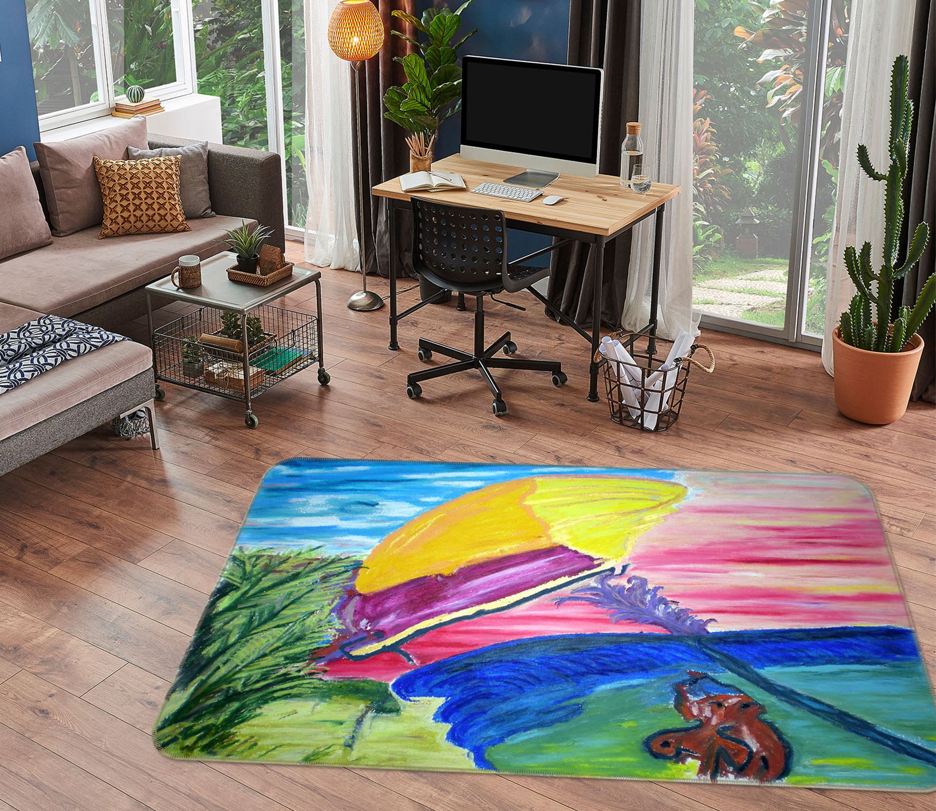 3D Color Pattern 33157 Non Slip Rug Mat