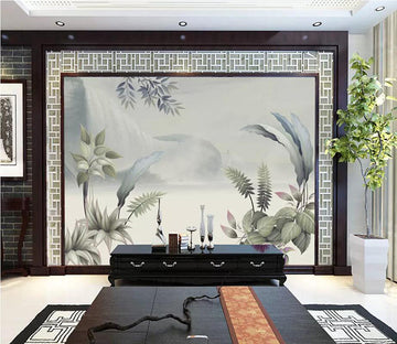 3D Green Leaf 1657 Wall Murals Wallpaper AJ Wallpaper 2 