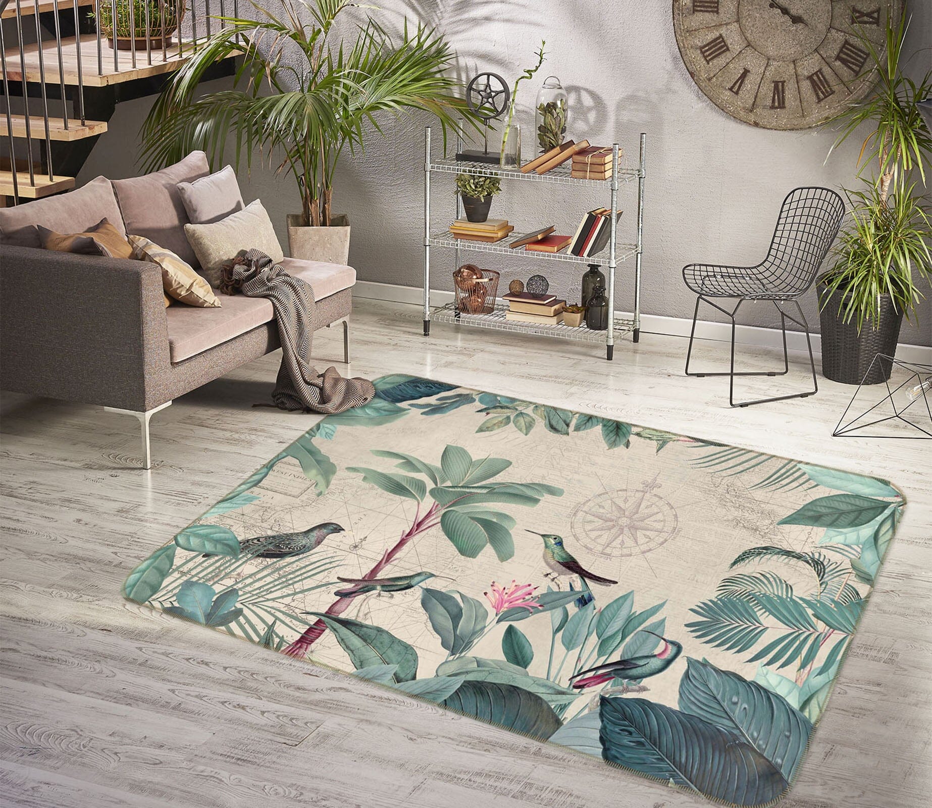 3D Bird Home 1018 Andrea haase Rug Non Slip Rug Mat Mat AJ Creativity Home 