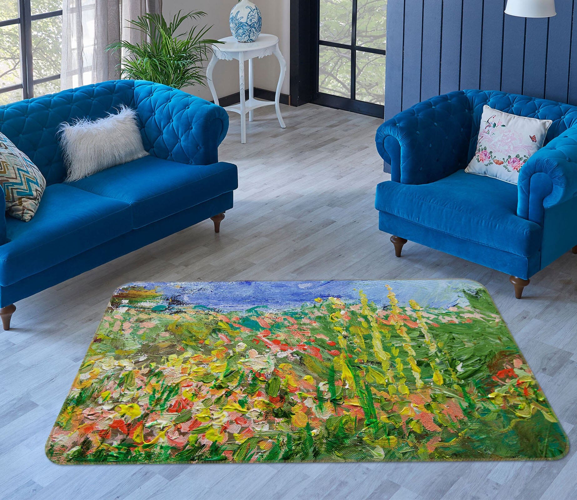 3D Abstract Garden 1094 Allan P. Friedlander Rug Non Slip Rug Mat Mat AJ Creativity Home 