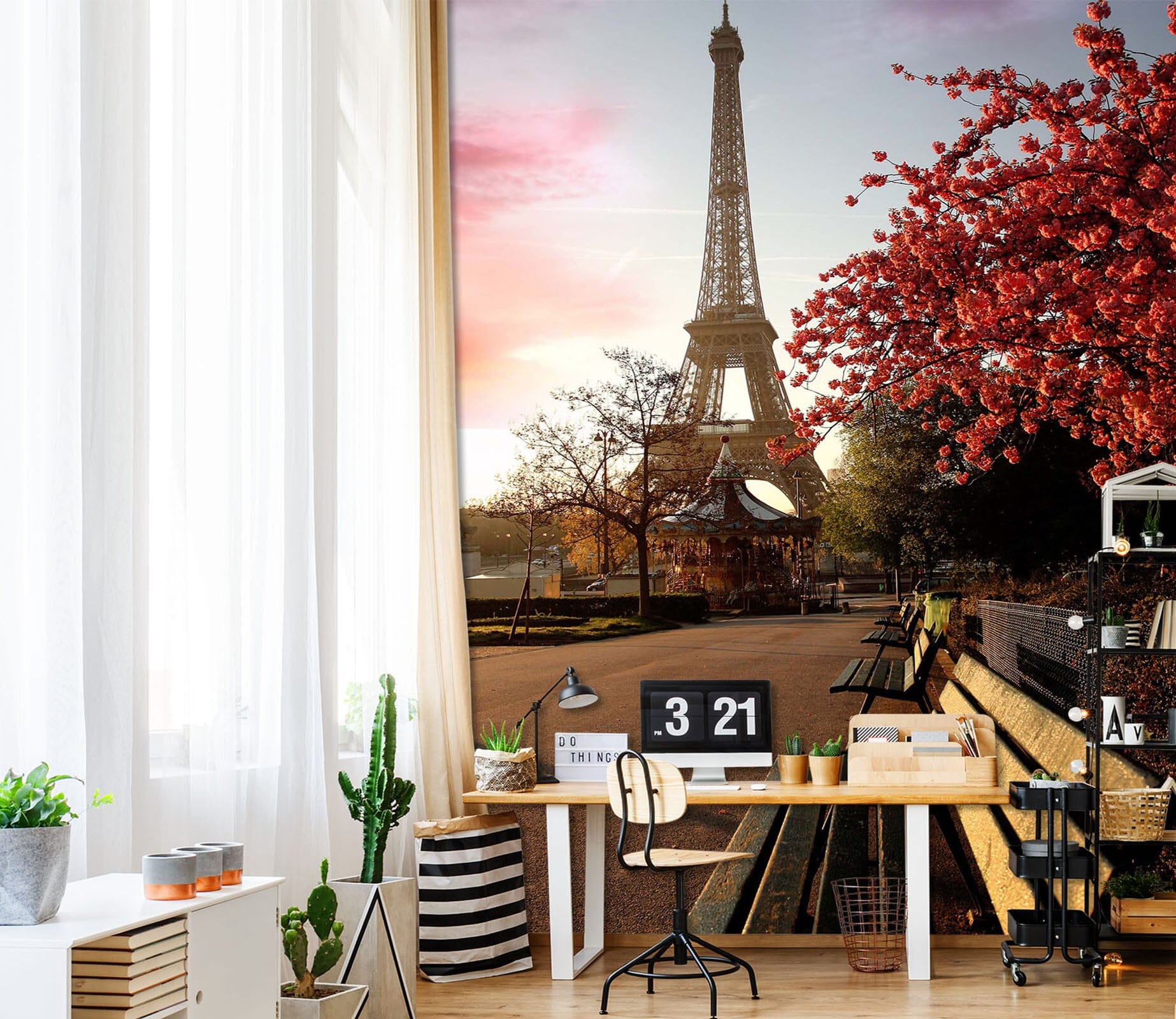 3D Eiffel Tower 047 Wall Murals Wallpaper AJ Wallpaper 2 