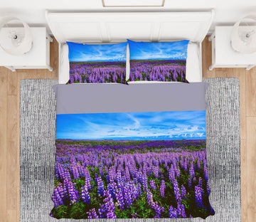 3D Lavender 16063 Bed Pillowcases Quilt