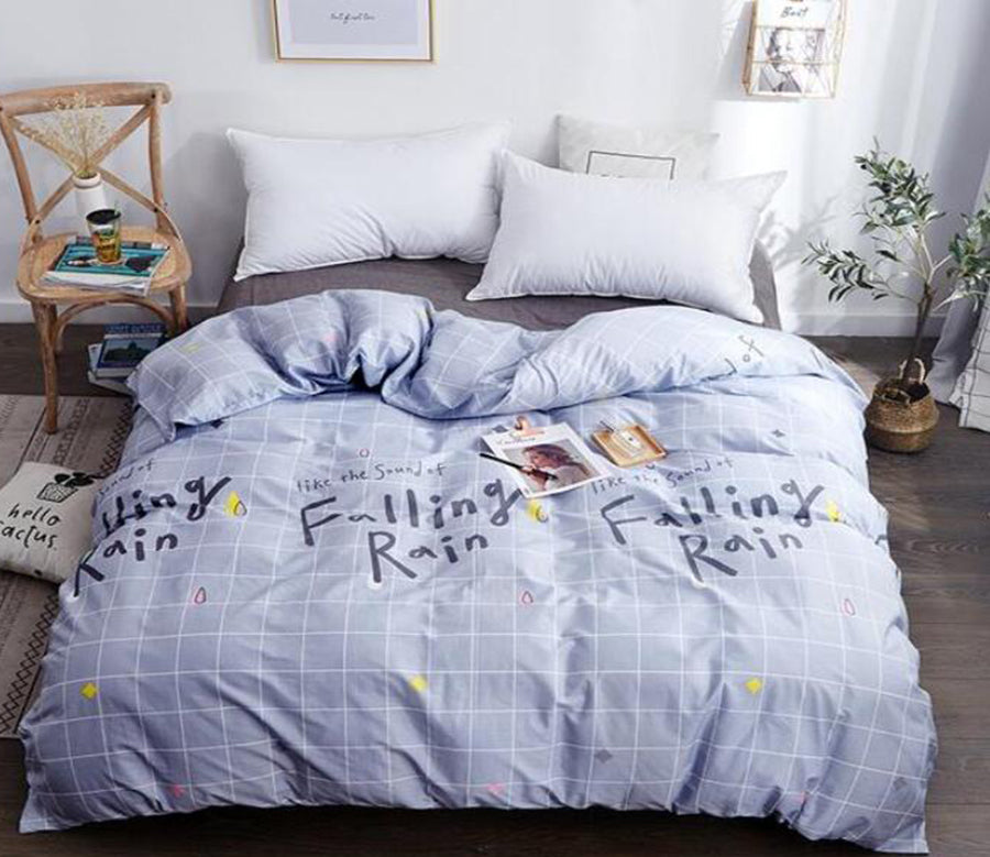 3D Gray Grid 3126 Bed Pillowcases Quilt