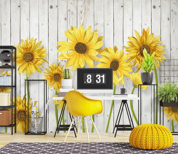 3D Beautiful Sunflower 1036 Wall Murals