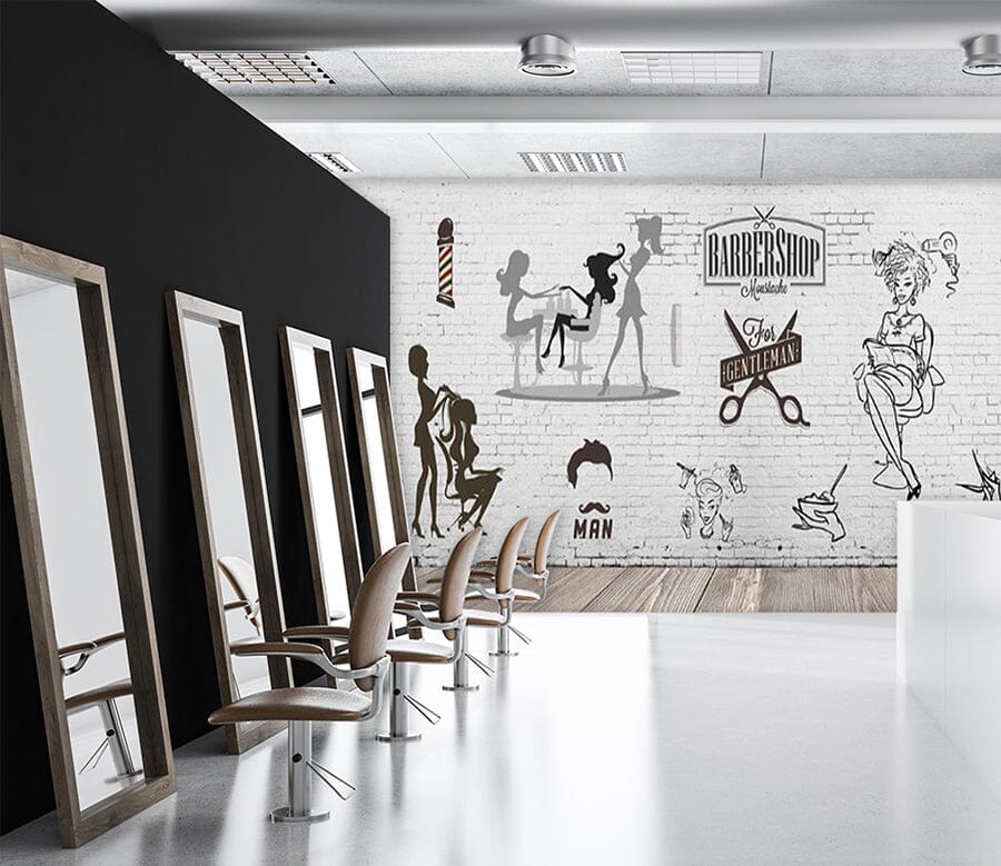 3D Barbershop 1504 Wall Murals Wallpaper AJ Wallpaper 2 