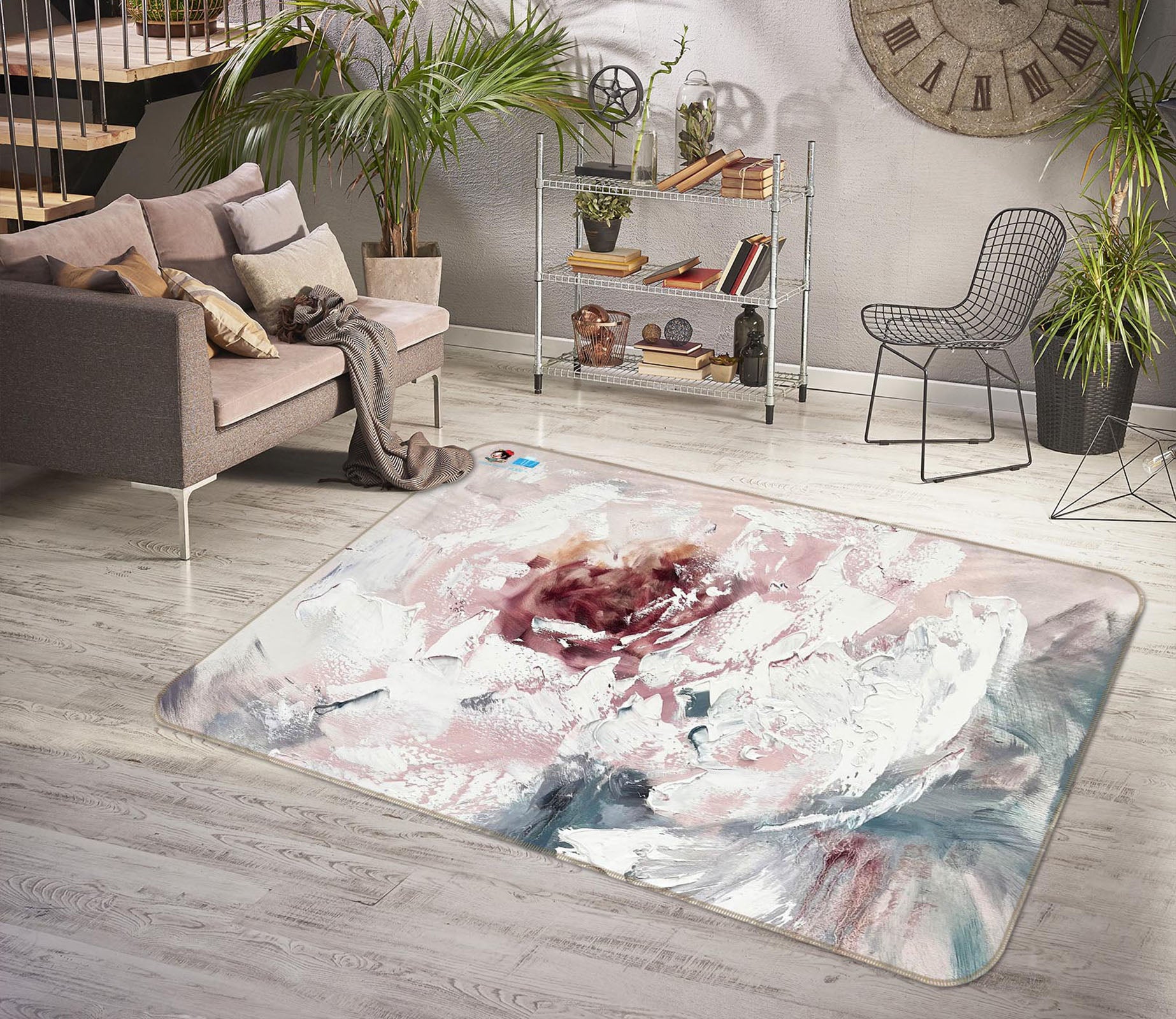 3D Painting Art Flower 4113 Skromova Marina Rug Non Slip Rug Mat
