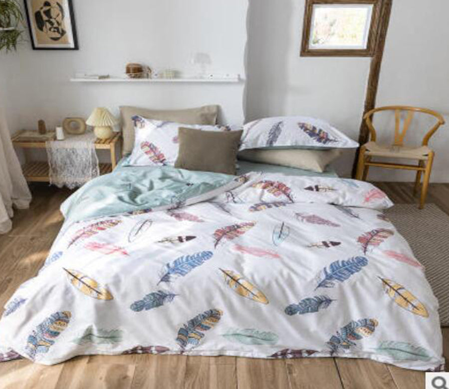 3D Feathers 30309 Bed Pillowcases Quilt
