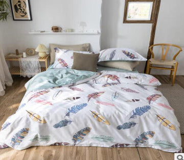 3D Feathers 30309 Bed Pillowcases Quilt