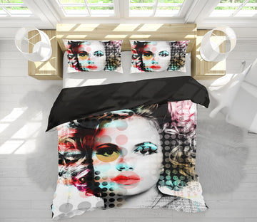 3D Star Woman 048 Bed Pillowcases Quilt
