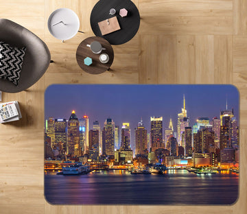 3D City Building 34128 Non Slip Rug Mat