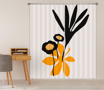 3D Blossom Sunflower 1014 Boris Draschoff Curtain Curtains Drapes