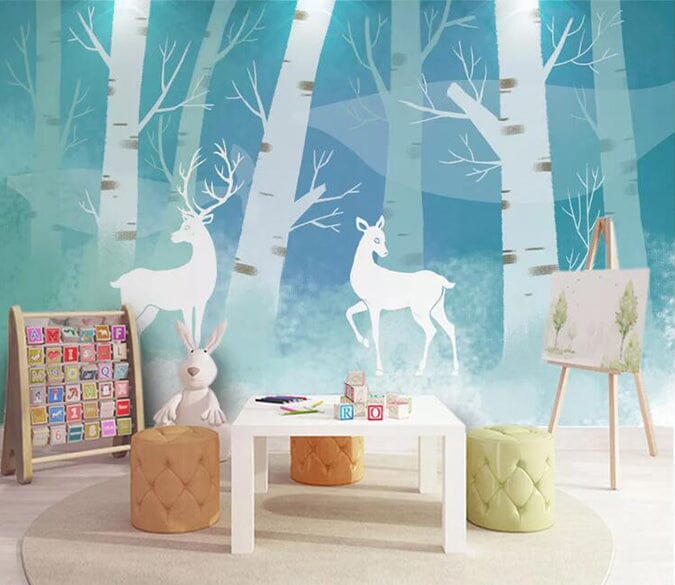 3D Tree Fawn 1985 Wall Murals Wallpaper AJ Wallpaper 2 