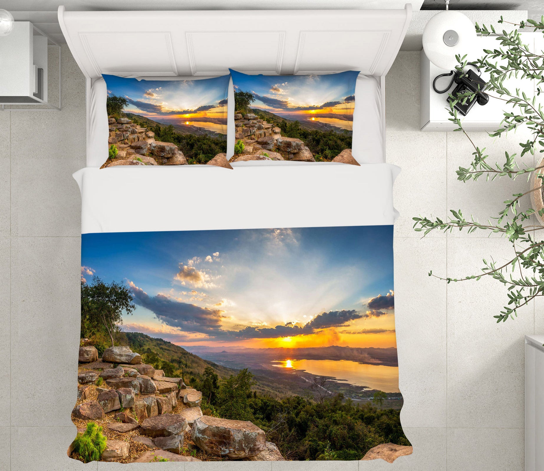 3D Stone 59121 Bed Pillowcases Quilt
