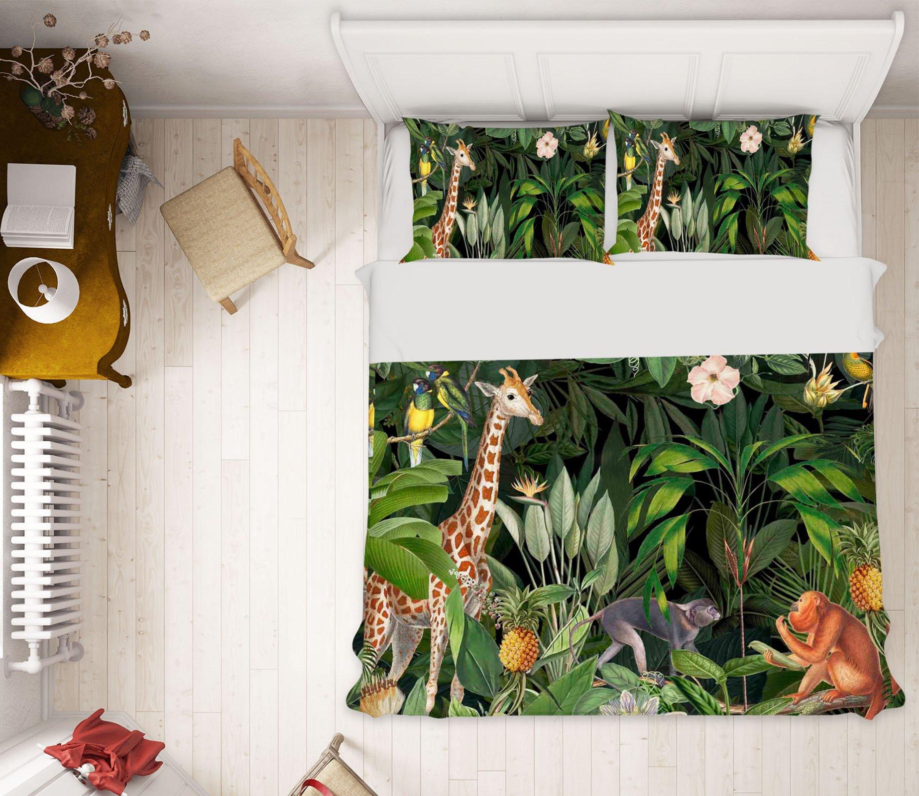 3D Animal Home 2136 Andrea haase Bedding Bed Pillowcases Quilt Quiet Covers AJ Creativity Home 