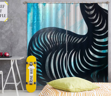 3D Watercolor Art 387 Jacqueline Reynoso Curtain Curtains Drapes