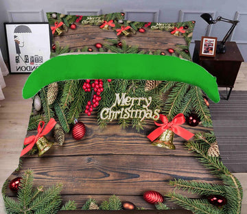 3D Merry Christmas 45195 Christmas Quilt Duvet Cover Xmas Bed Pillowcases