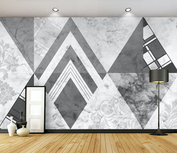3D Black Triangle WG279 Wall Murals