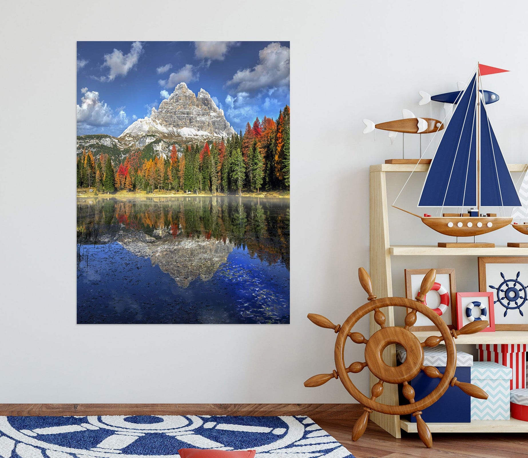 3D Canyon Lake 237 Marco Carmassi Wall Sticker Wallpaper AJ Wallpaper 2 