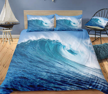 3D Waves 1103 Bed Pillowcases Quilt