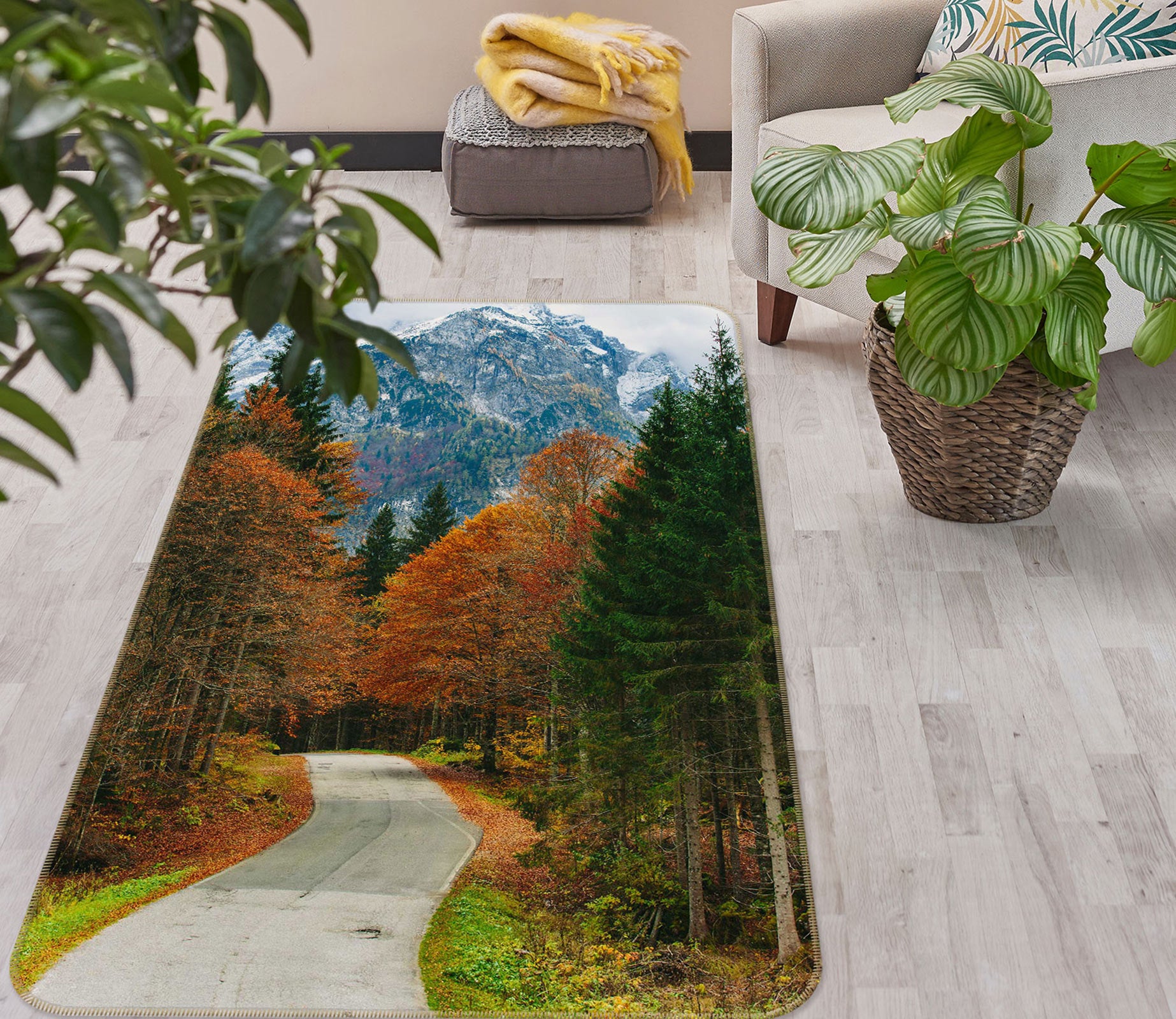 3D Shulin Street 33056 Non Slip Rug Mat