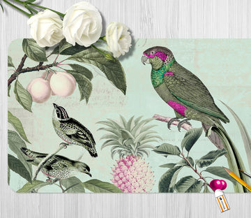 3D Parrot Fruit 999 Andrea Haase Desk Mat