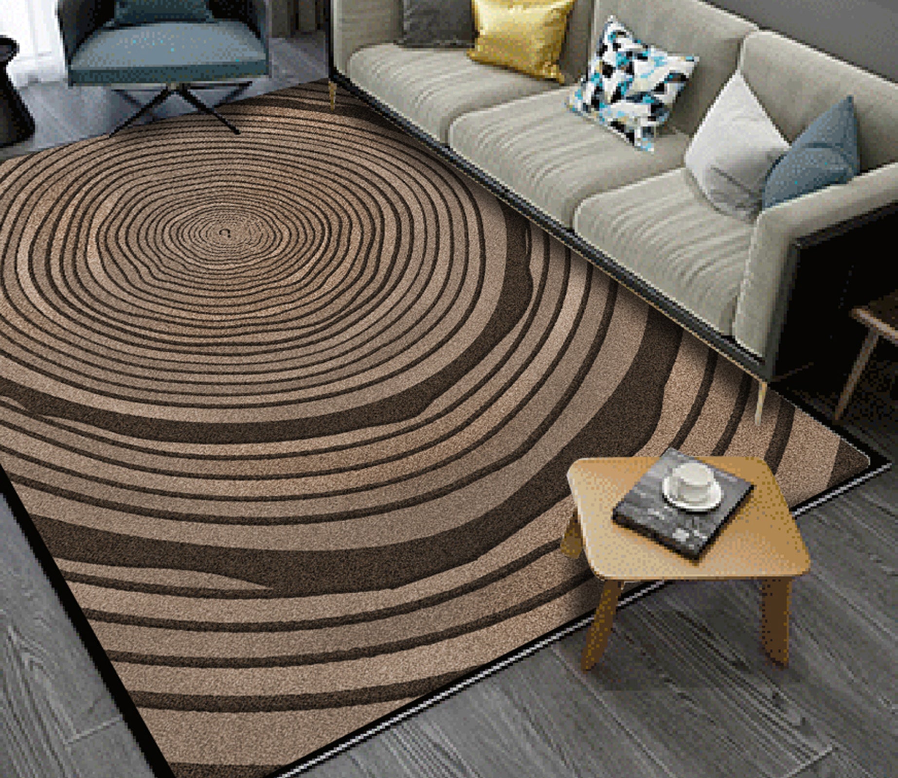 3D Muddy Wave WG422 Non Slip Rug Mat Mat AJ Creativity Home 