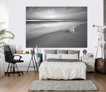 3D White Bench 139 Marco Carmassi Wall Sticker Wallpaper AJ Wallpaper 2 