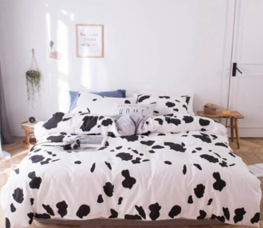 3D Cow Pattern 15171 Bed Pillowcases Quilt
