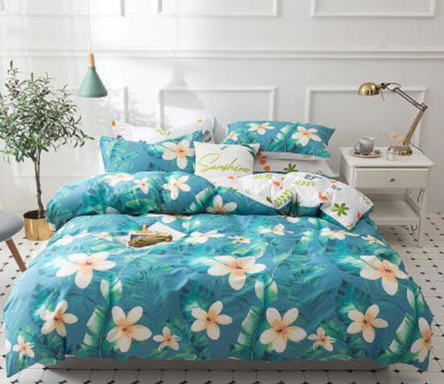 3D Green Lily 17095 Bed Pillowcases Quilt