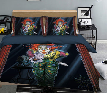 3D Surprise Clown 085 Bed Pillowcases Quilt Exclusive Designer Vincent Quiet Covers AJ Creativity Home 