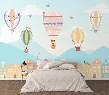 3D Hot Air Balloon 2591 Wall Murals