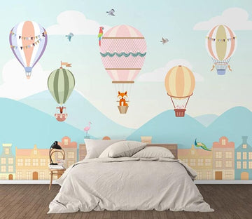 3D Hot Air Balloon 2591 Wall Murals Wallpaper AJ Wallpaper 2 