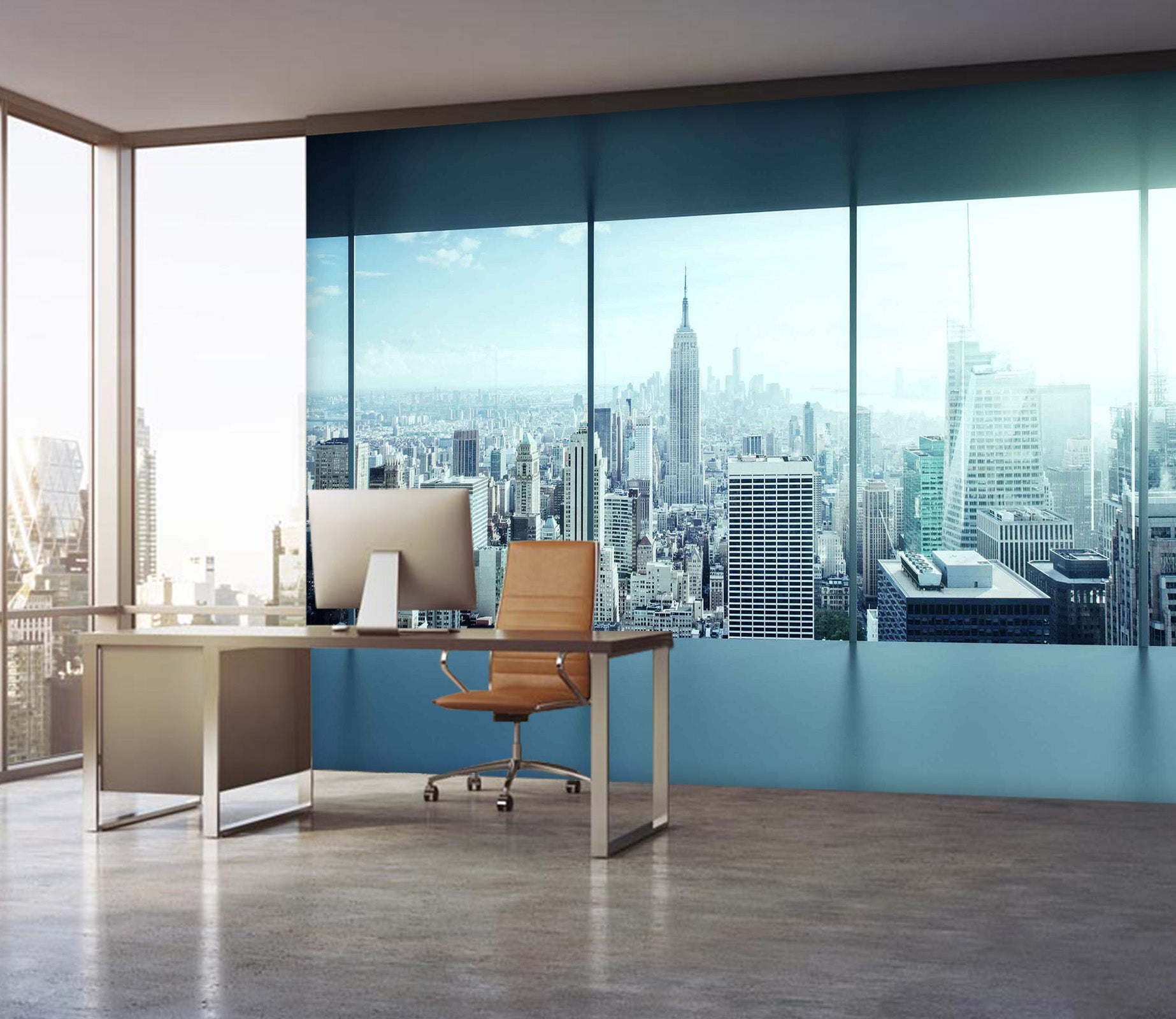 3D Balcony Building 051 Wall Murals