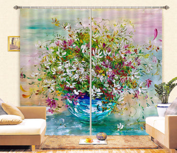 3D Beautiful Bouquet 2373 Skromova Marina Curtain Curtains Drapes