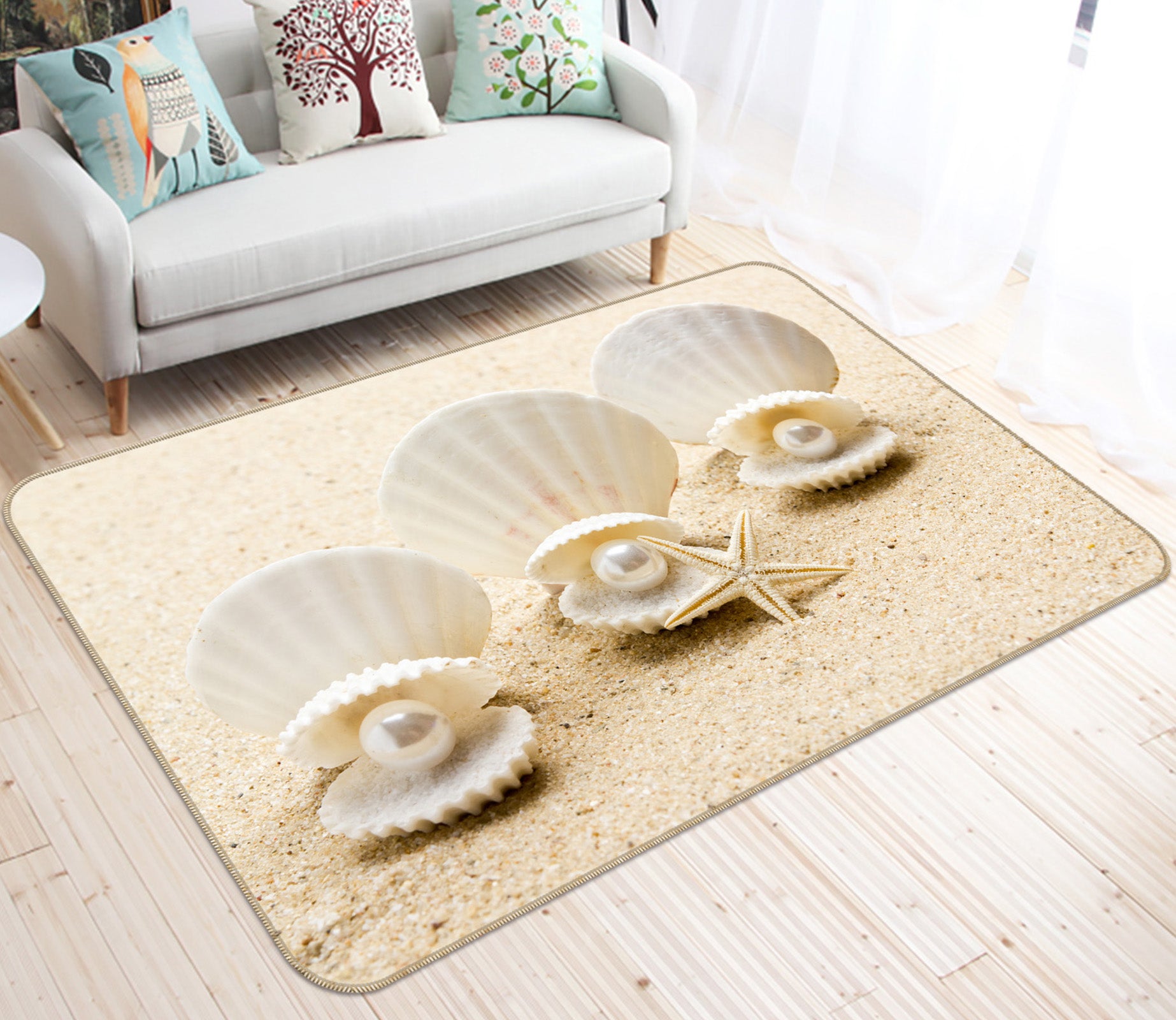 3D Pearl Shell 30118 Non Slip Rug Mat