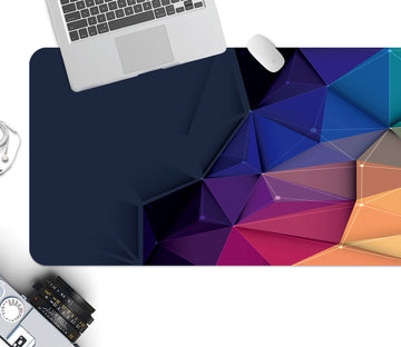3D Colored Triangle 17180 Desk Mat