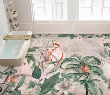 3D Grove Parrot Pineapple 104171 Andrea Haase Floor Mural