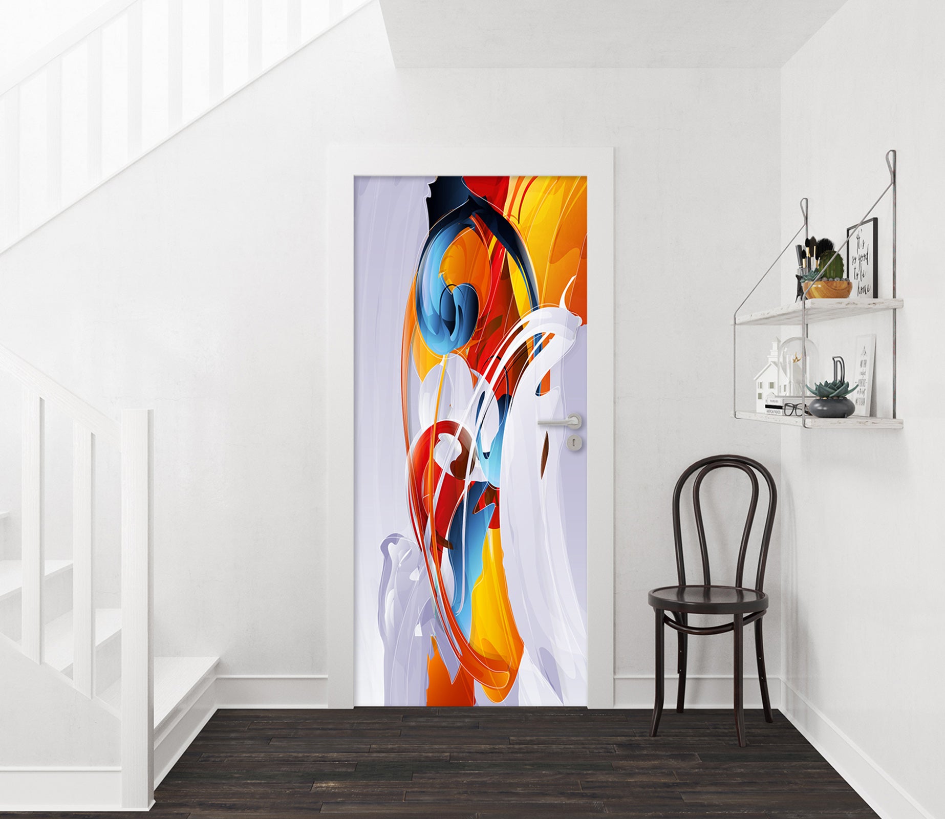 3D Colorful 21172 Door Mural