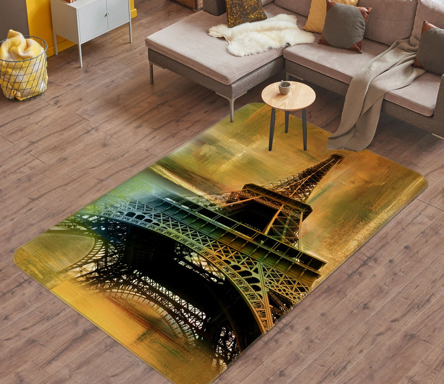 3D Eiffel Tower 32131 Non Slip Rug Mat