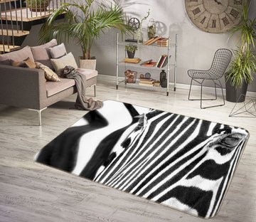 3D Zebra Pattern 1068 Marco Carmassi Rug Non Slip Rug Mat Mat AJ Creativity Home 