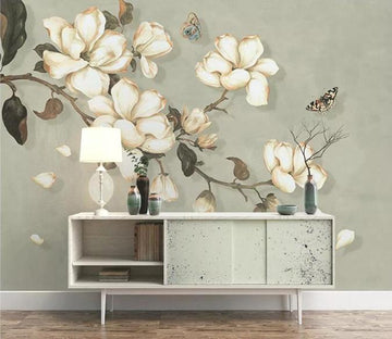 3D Flower Butterfly 248 Wall Murals Wallpaper AJ Wallpaper 2 