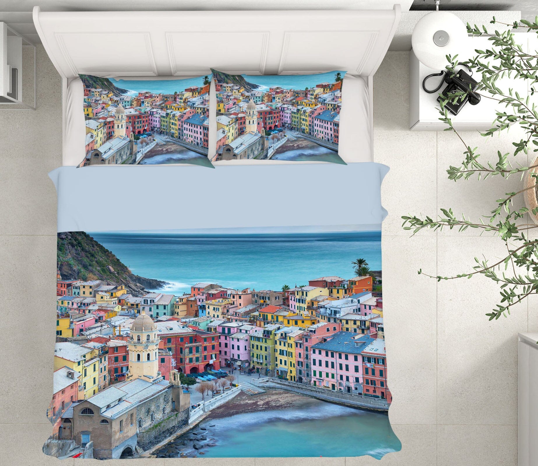 3D Seaside City 2126 Marco Carmassi Bedding Bed Pillowcases Quilt Quiet Covers AJ Creativity Home 