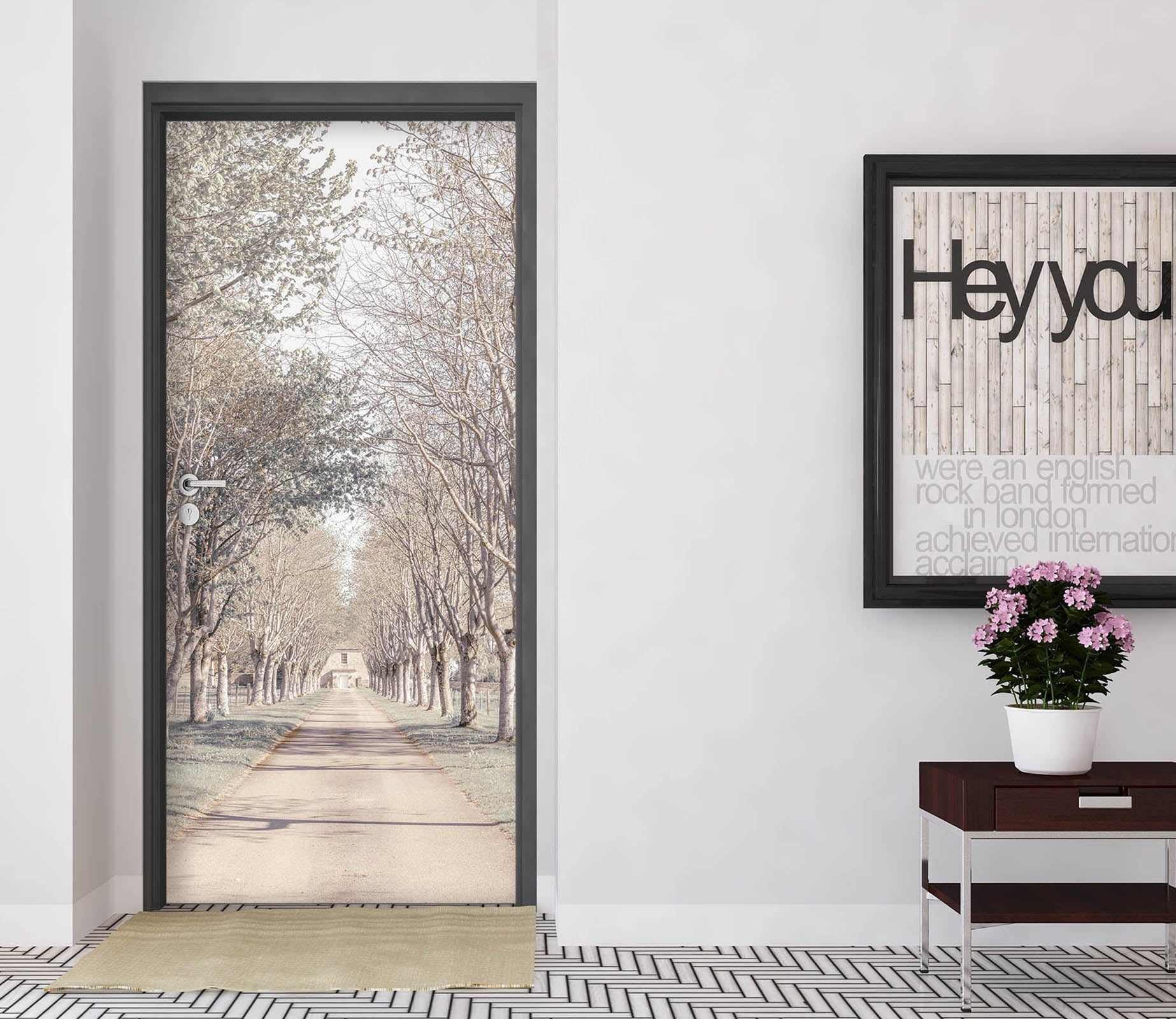 3D Forest Path 5160 Assaf Frank Door Mural