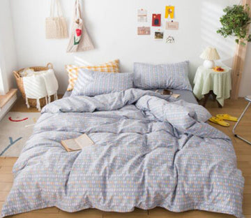 3D Gray 50012 Bed Pillowcases Quilt
