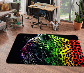 3D Color Leopard 147 Animal Non Slip Rug Mat
