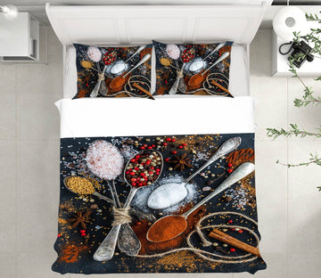 3D Seasoning Spoon 12217 Bed Pillowcases Quilt