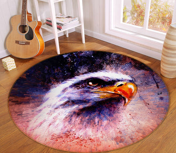 3D Eagle 37222 Animal Round Non Slip Rug Mat